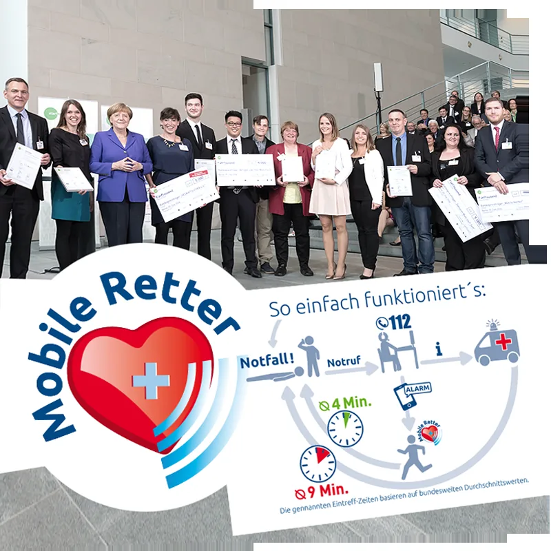 Kampagnenmotiv und Markenkommunikation für Mobile Retter
