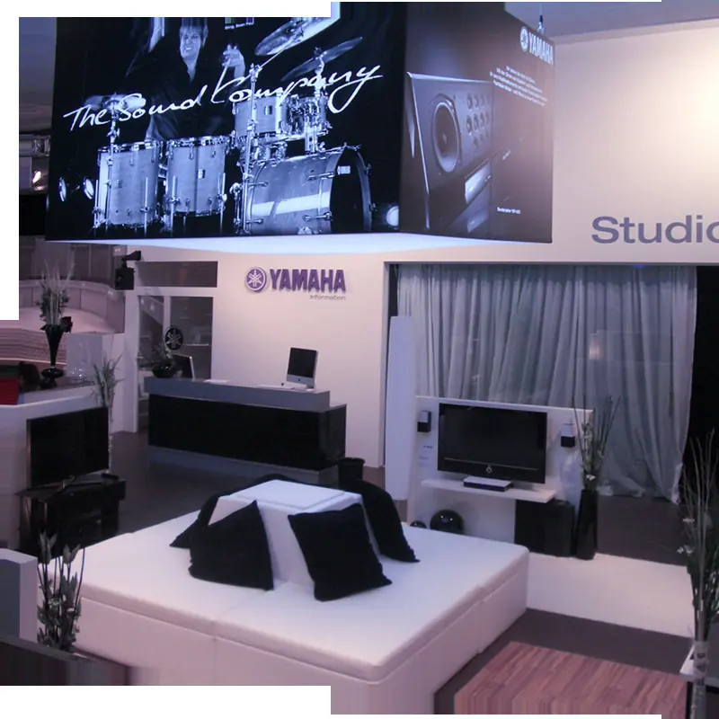 Messestand und Kommunikation für Yamaha